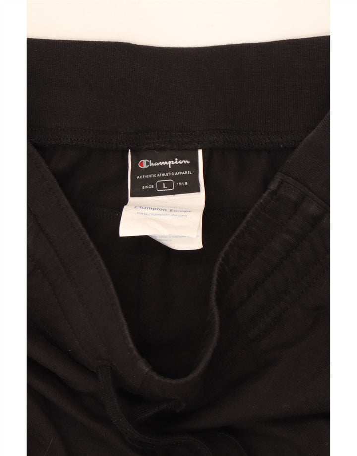 CHAMPION Mens Bermuda Sport Shorts Large Black Cotton Vintage Champion and Second-Hand Champion from Messina Hembry 