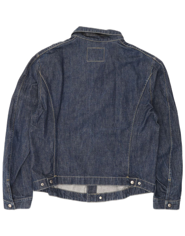 Levi's Womens Denim Jacket UK 42 XL Navy Blue Cotton