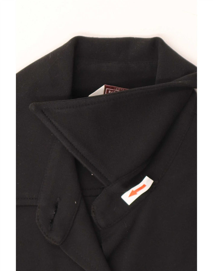 Stefanel Womens Bomber Jacket IT 38 XS Black Polyamide