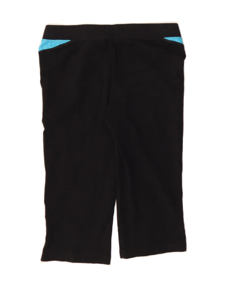 FILA Womens Capri Tracksuit Trousers Medium Black Colourblock Cotton Vintage Fila and Second-Hand Fila from Messina Hembry 