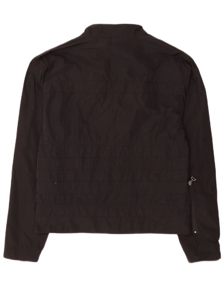 CALVIN KLEIN JEANS Womens Utility Jacket UK 14 Medium Black Polyester