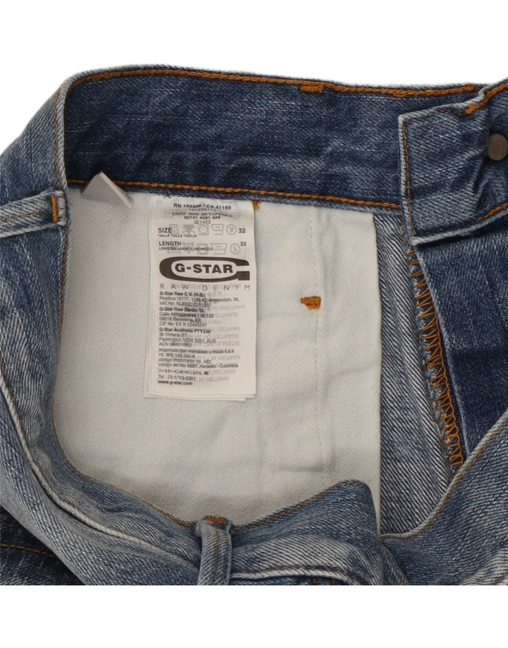 G-Star Mens Straight Jeans W32 L29 Blue Cotton