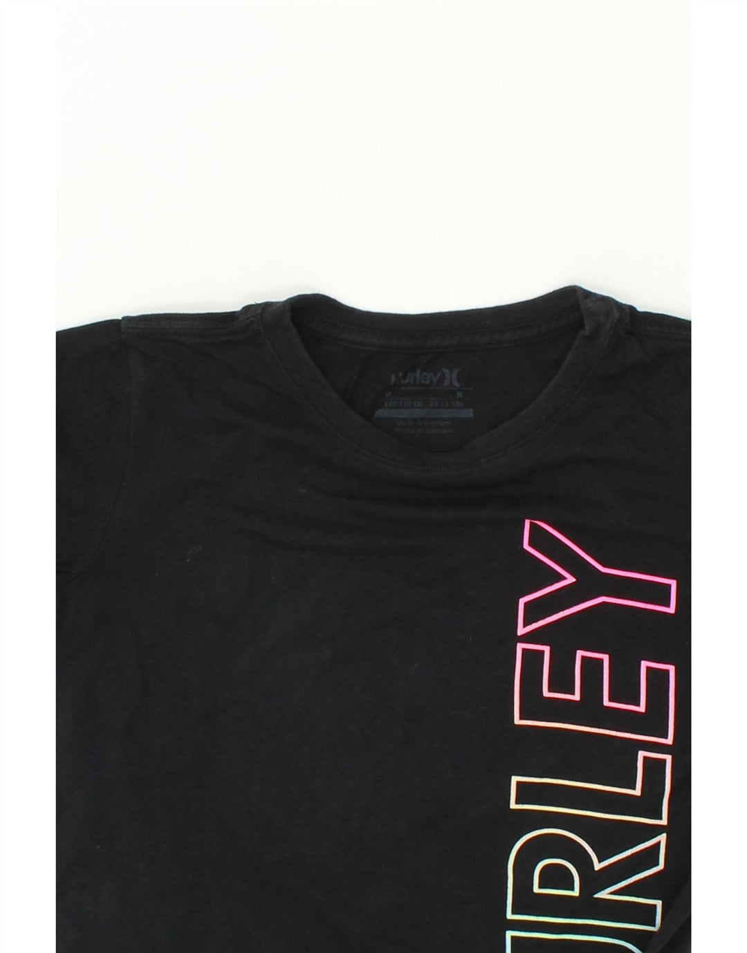 HURLEY Boys Graphic T-Shirt Top 10-11 Years Medium  Black Cotton Vintage Hurley and Second-Hand Hurley from Messina Hembry 