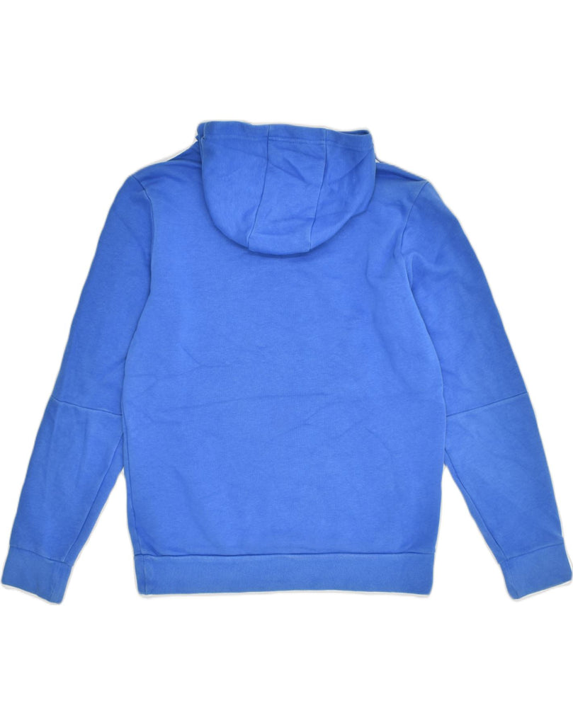 ADIDAS Womens Hoodie Jumper UK 14 Large Blue Cotton | Vintage Adidas | Thrift | Second-Hand Adidas | Used Clothing | Messina Hembry 