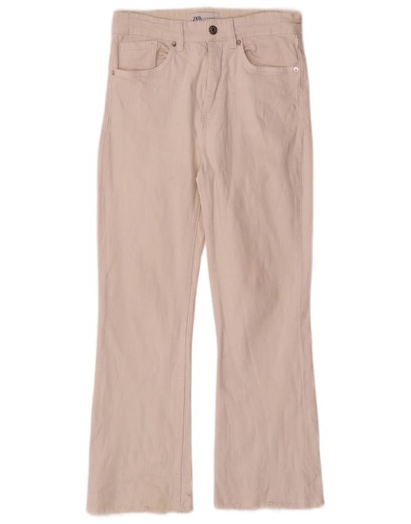 Zara Womens Cropped Jeans EU 38 Small W28 L25 White