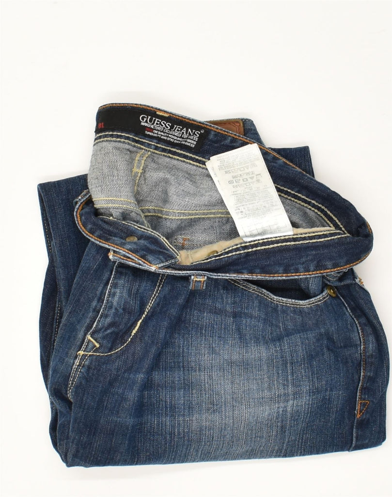 GUESS Mens Straight Jeans W33 L32 Blue Cotton | Vintage Guess | Thrift | Second-Hand Guess | Used Clothing | Messina Hembry 