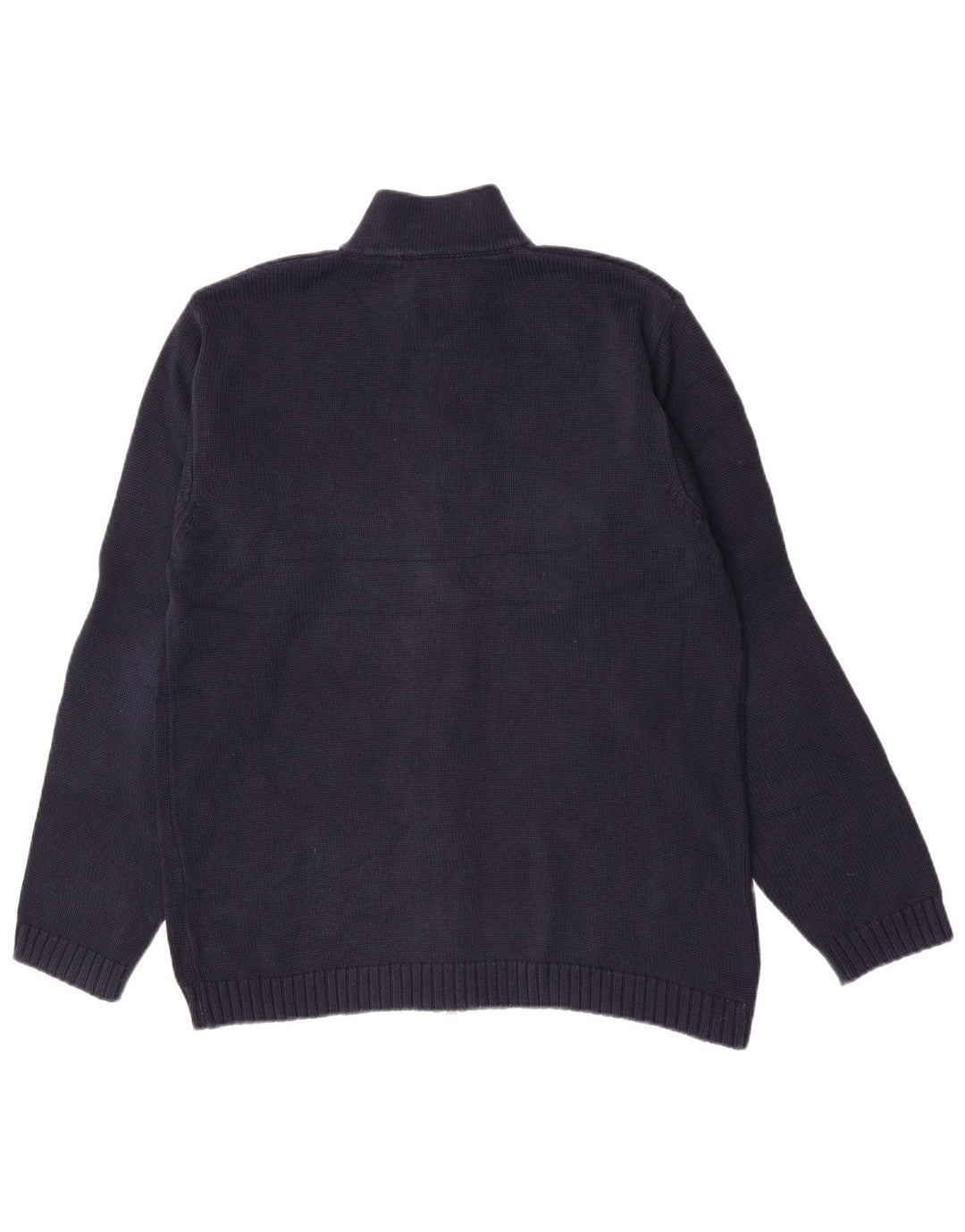 Gant Mens Cardigan Sweater Large Navy Blue Cotton