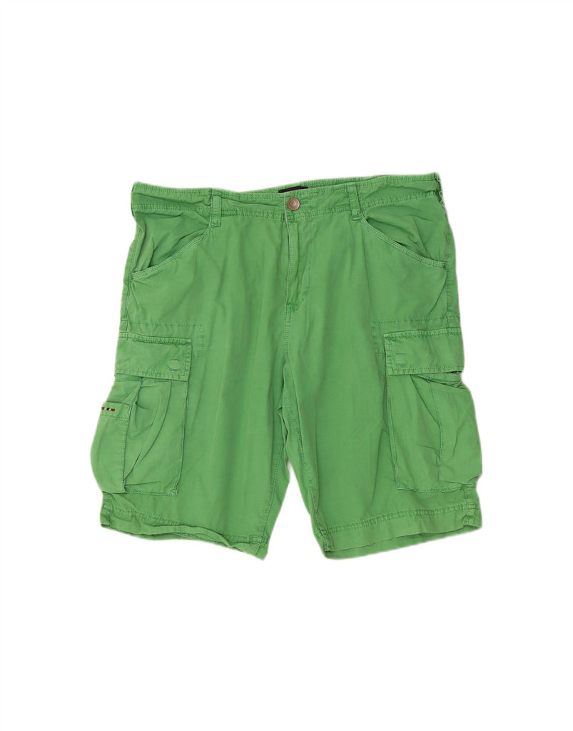 NAPAPIJRI Mens Cargo Shorts W36 Large  Green Cotton Vintage Napapijri and Second-Hand Napapijri from Messina Hembry 