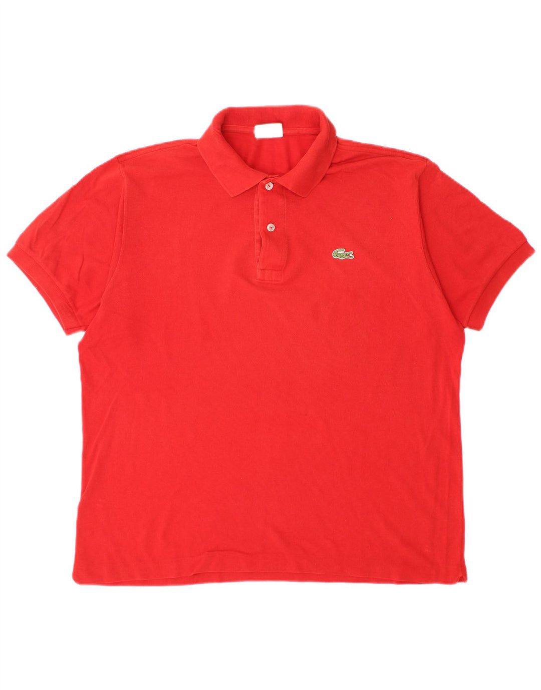Lacoste Mens Polo Shirt Size 5 Large Red Cotton