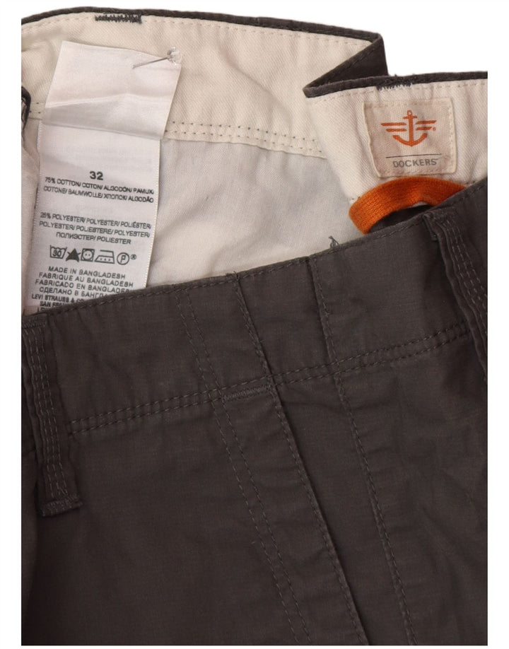 Dockers Mens Cargo Shorts W32 Medium Grey Cotton