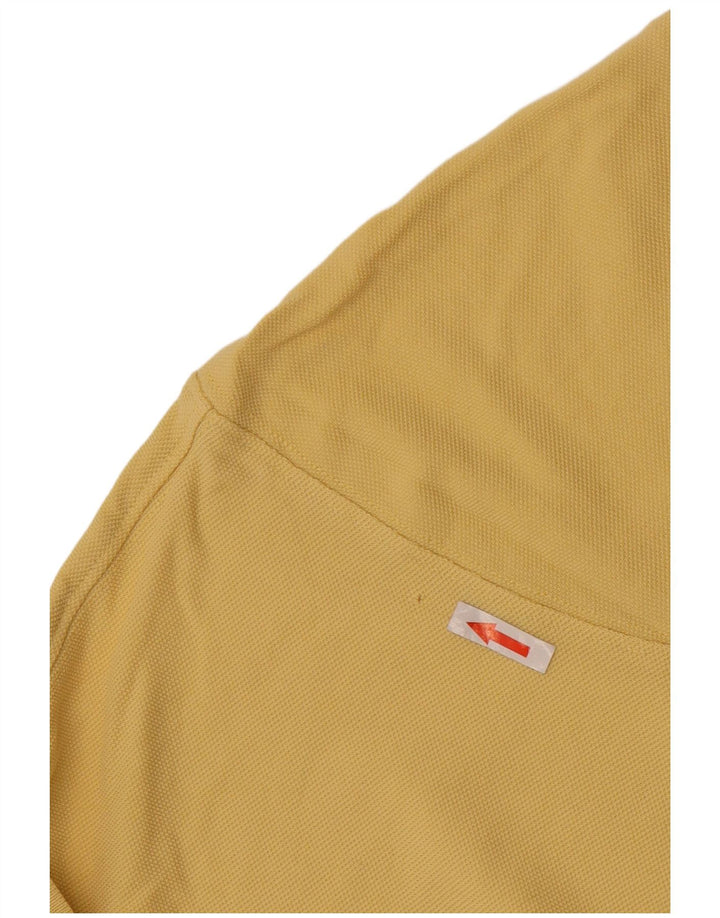 Marlboro Classics Mens Polo Shirt Medium Yellow Cotton