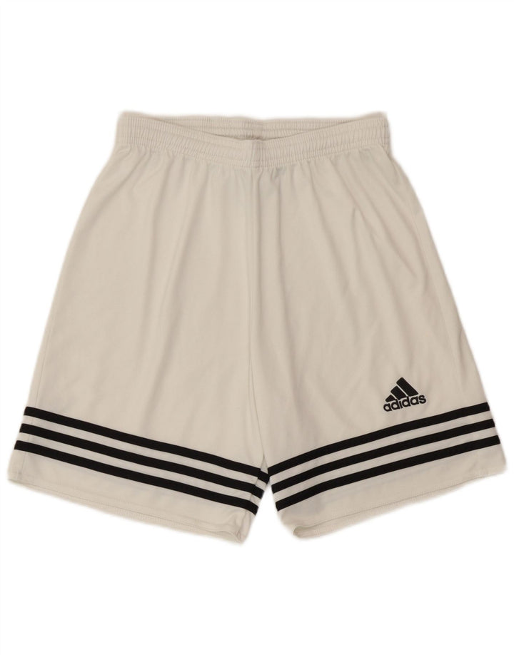 Adidas Mens Climalite Sport Shorts Small  White Polyester