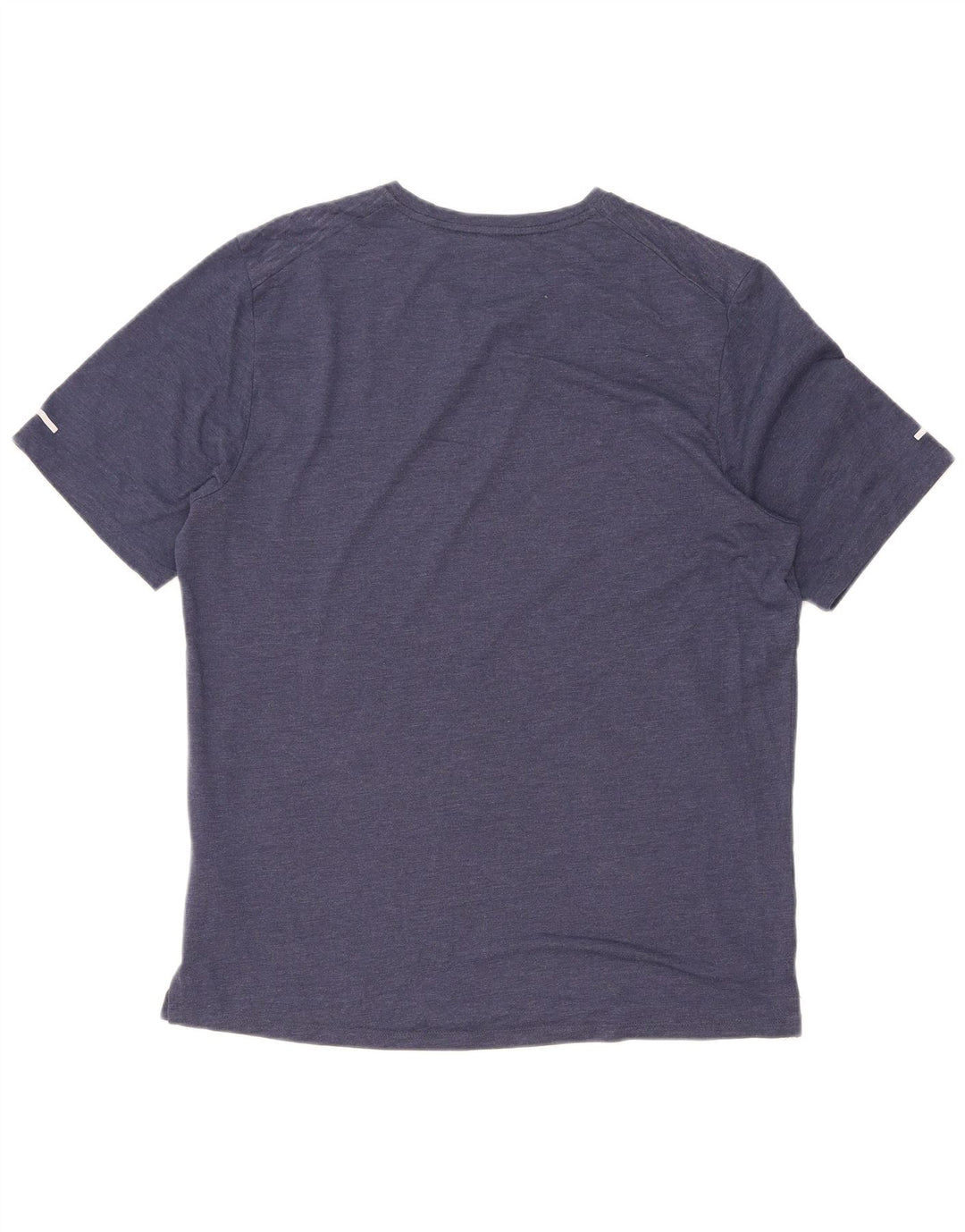 Nike Mens Dri Fit T-Shirt Top Medium Navy Blue Pinstripe Polyester