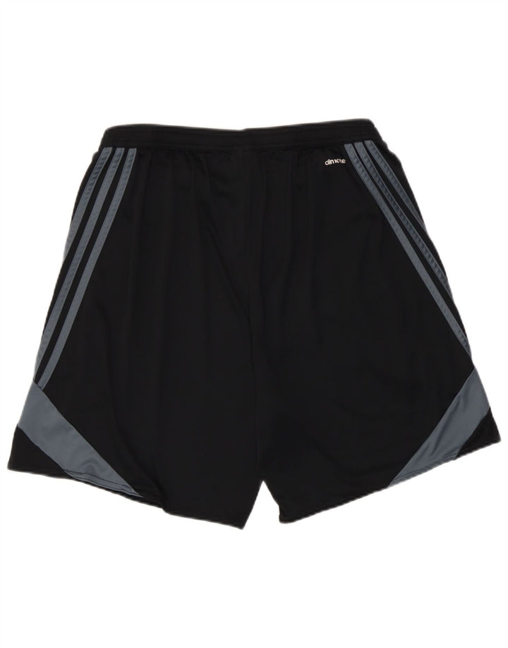 Adidas Mens Climalite Sport Shorts Large  Black Colourblock Polyester