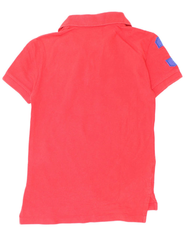 Polo Ralph Lauren Boys Graphic Rugby Polo Shirt 7-8 Years Small Red