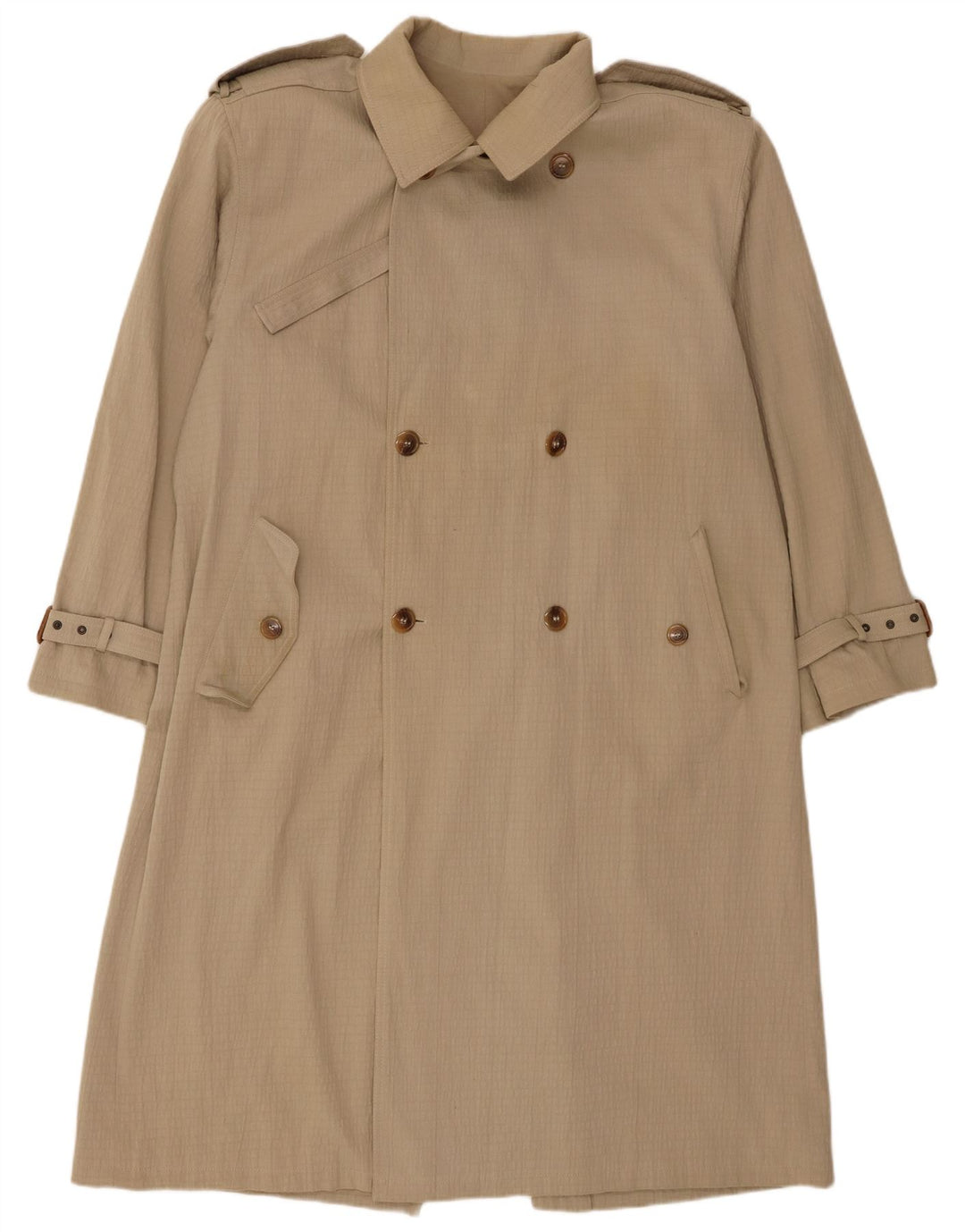 Vintage Mens Trench Coat UK 42 XL Beige