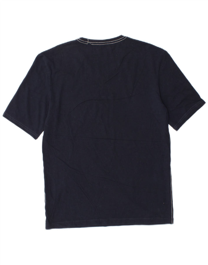 Guess Mens Graphic T-Shirt Top Medium Navy Blue Cotton