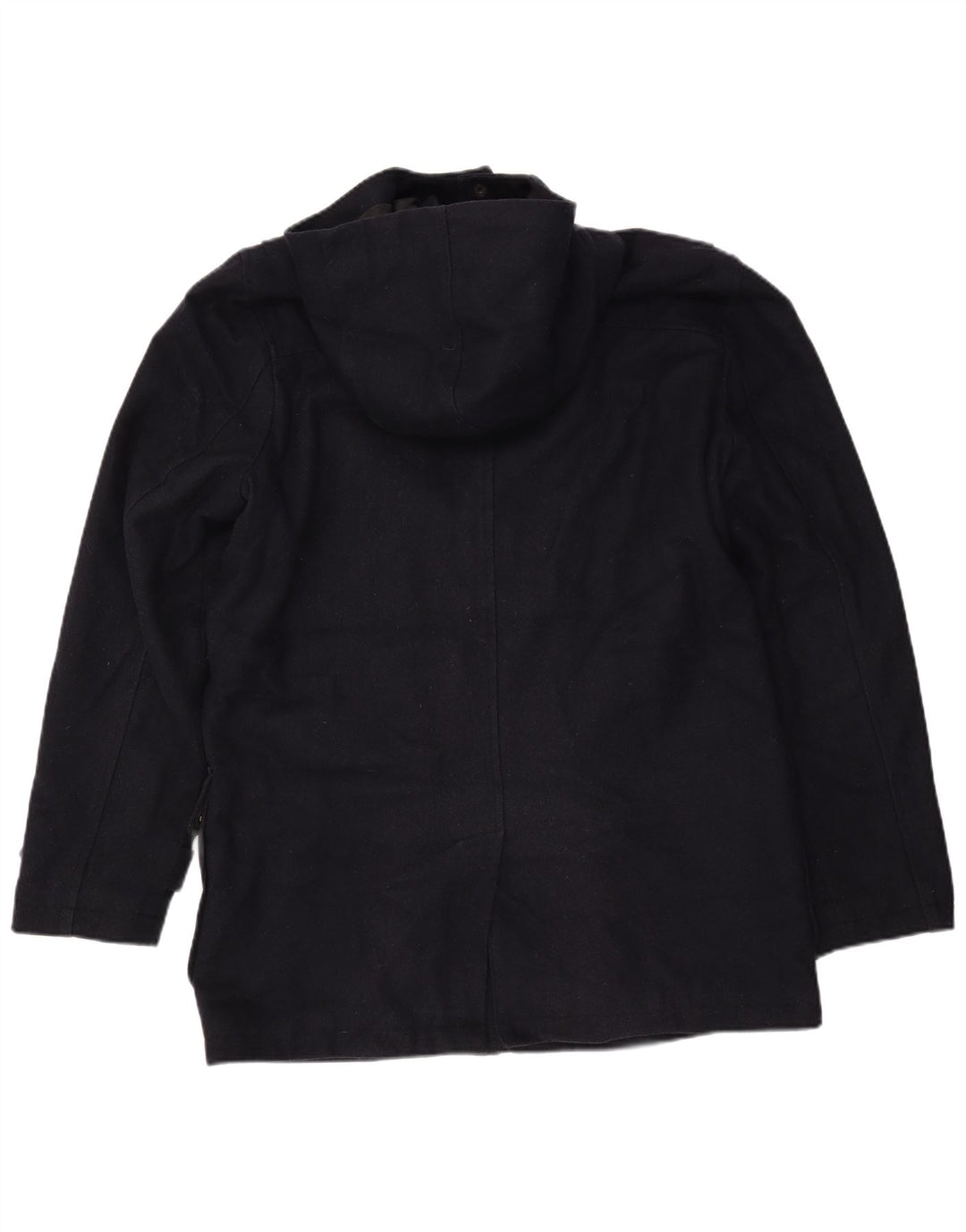 CEDARWOOD STATE Mens Hooded Duffle Coat UK 40 Large Navy Blue Polyester