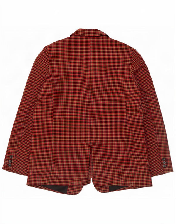 Zara Womens 2 Button Blazer Jacket UK 18 XL Multicoloured Check Polyester