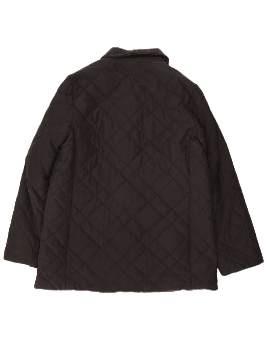 Marks & Spencer Womens Quilted Jacket UK 14 Large Black Polyester