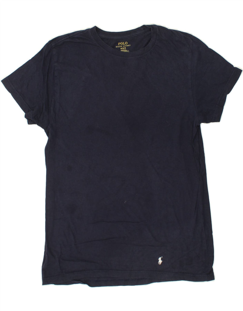 POLO RALPH LAUREN Mens Classic Fit T-Shirt Top Medium Navy Blue Cotton Vintage Polo Ralph Lauren and Second-Hand Polo Ralph Lauren from Messina Hembry 