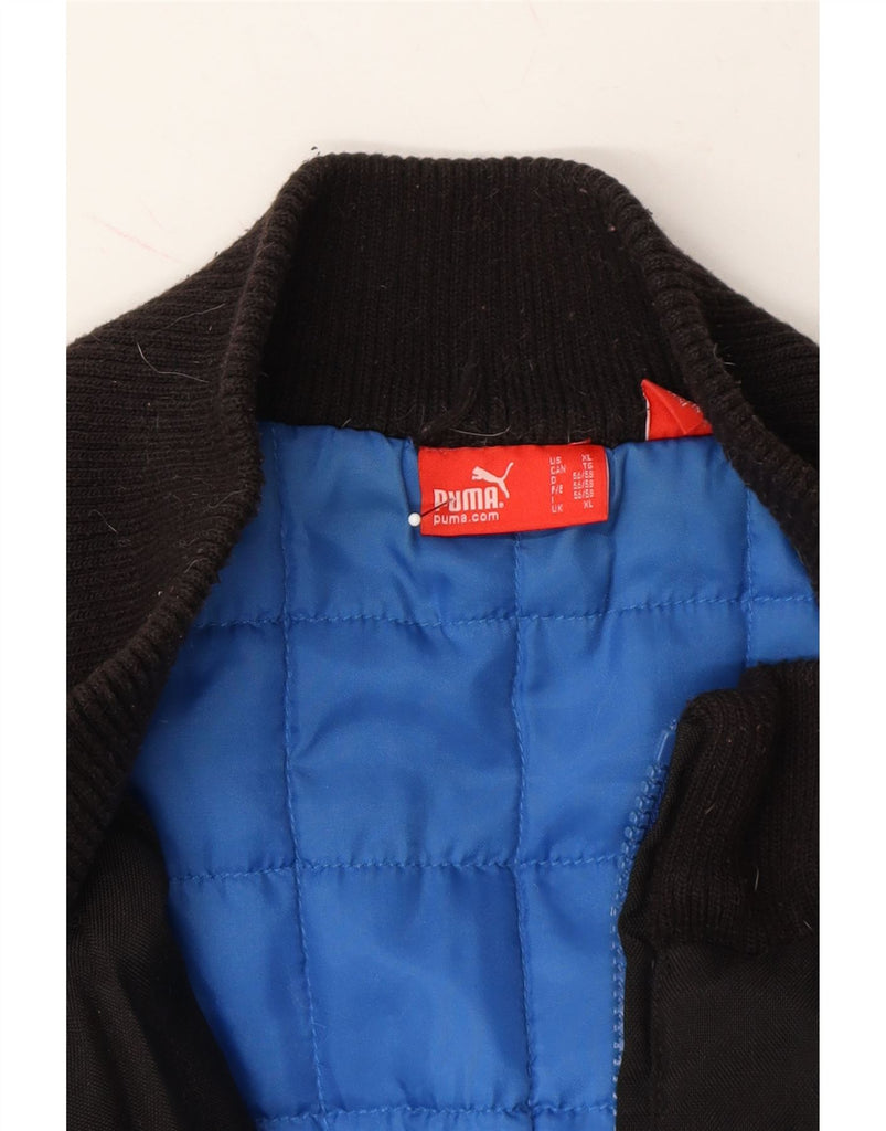 PUMA Mens Bomber Jacket UK 42 XL Black Nylon Vintage Puma and Second-Hand Puma from Messina Hembry 