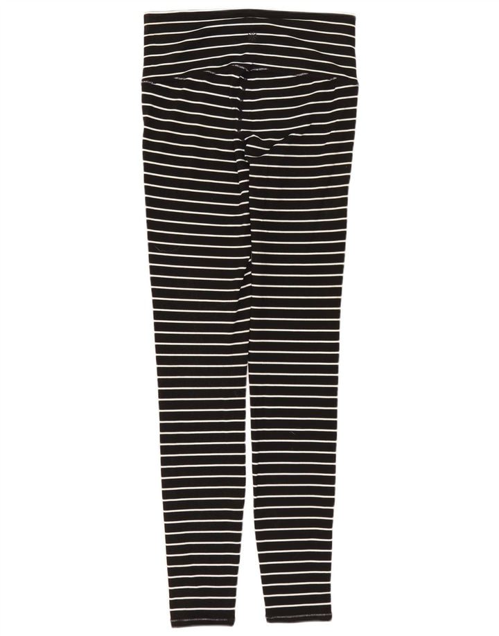ATHLETA Womens Leggings UK 6 XS  Black Striped Nylon