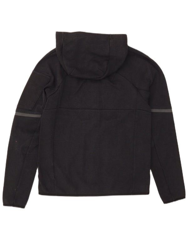 Adidas Mens Zip Hoodie Sweater UK 10 Small Black Colourblock Cotton