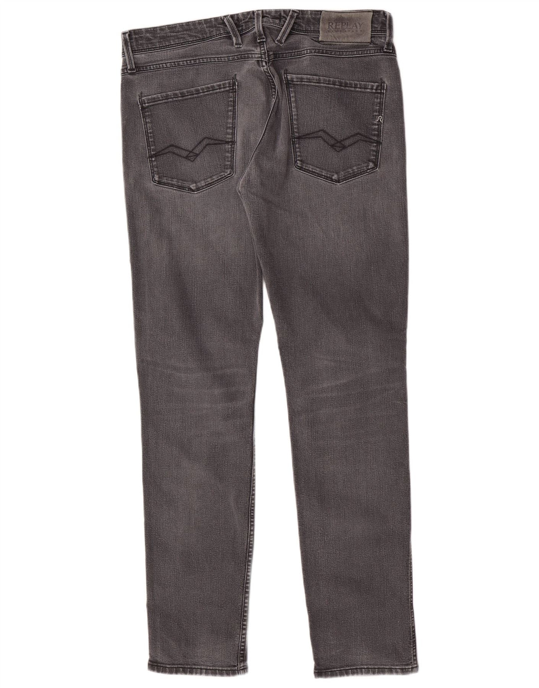 Replay Womens Slim Jeans W33 L32 Grey Cotton