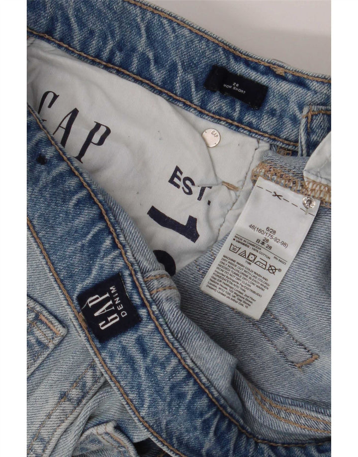 Gap Womens Distressed Denim Shorts Medium W28 Blue Cotton