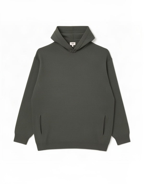 Zara Mens Hooded Jumper Sweater Large Grey Viscose