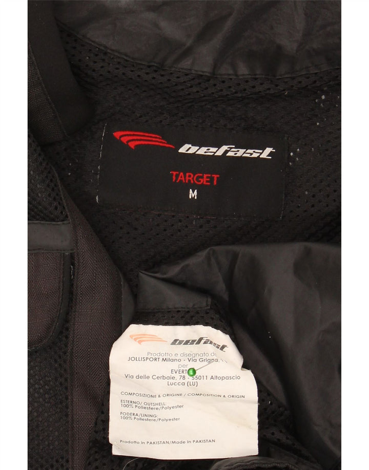 Befast Womens Motorstyle Graphic Racer Jacket UK 14 Medium Black Polyester