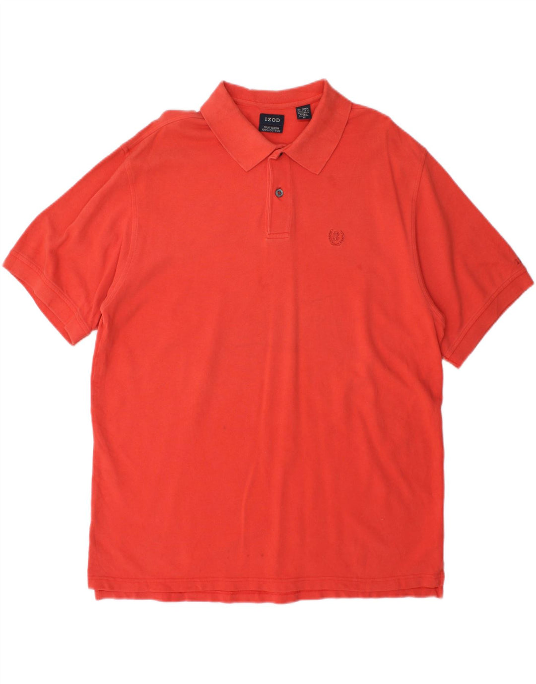 IZOD Mens Polo Shirt XL Orange Cotton Vintage Izod and Second-Hand Izod from Messina Hembry 