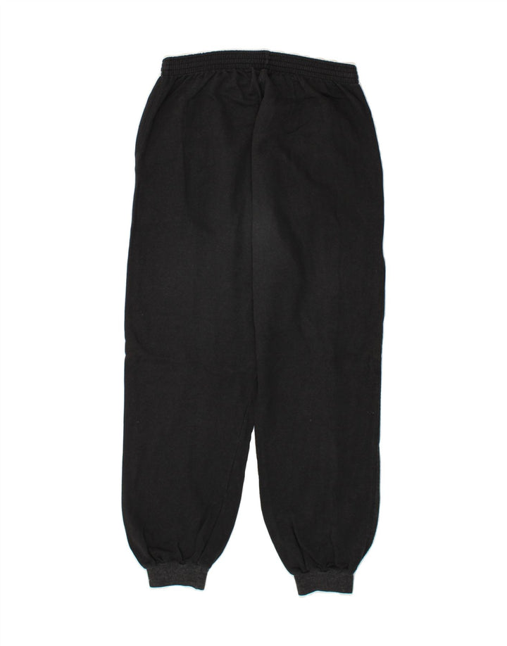 REEBOK Womens Tracksuit Trousers Joggers UK 12 Medium  Black Cotton Vintage Reebok and Second-Hand Reebok from Messina Hembry 
