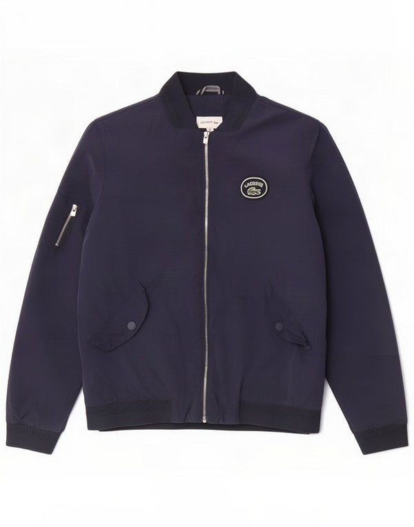 Lacoste Boys Bomber Jacket 11-12 Years Navy Blue Polyamide