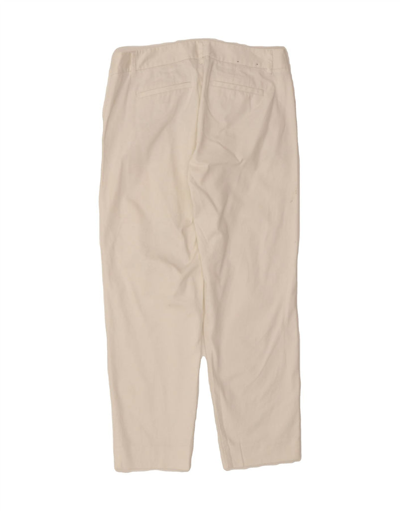 J. CREW Womens City Fit Straight Chino Trousers US 4 Small W32 L26 White Vintage J. Crew and Second-Hand J. Crew from Messina Hembry 