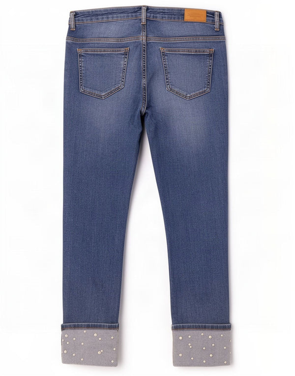 Zara Womens Straight Jeans EU 40 Medium W30 L26 Blue Cotton