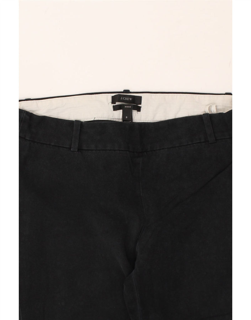 J. CREW Womens Slim Capri Trousers US 8 Medium W34 L24 Black Cotton | Vintage J. Crew | Thrift | Second-Hand J. Crew | Used Clothing | Messina Hembry 