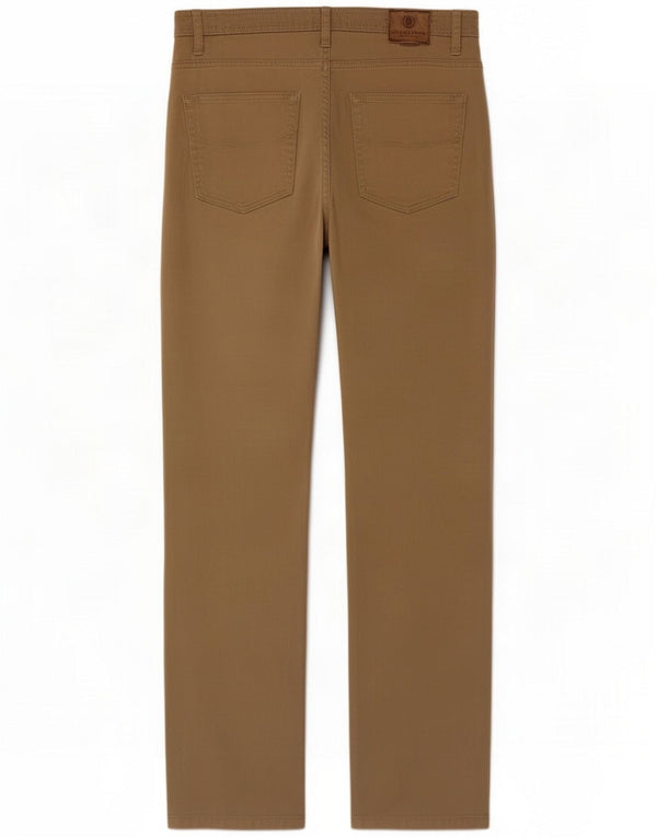 Marks & Spencer Womens Blue Harbour Straight Casual Trousers W32 L33 Beige