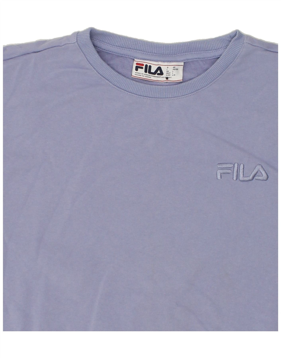 FILA Mens Sweatshirt Jumper Large Purple Cotton Vintage Fila and Second-Hand Fila from Messina Hembry 