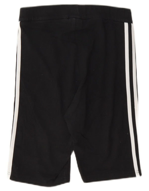 Adidas Womens Sport Shorts UK 10 Small Black Cotton