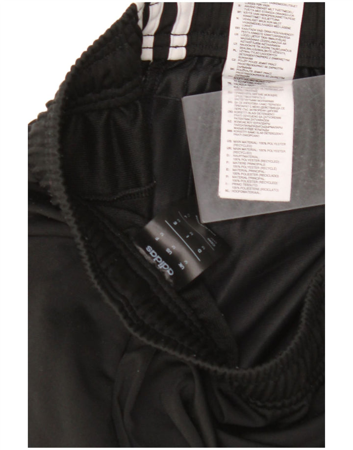 ADIDAS Womens Tracksuit Trousers UK 14 Medium Black Polyester