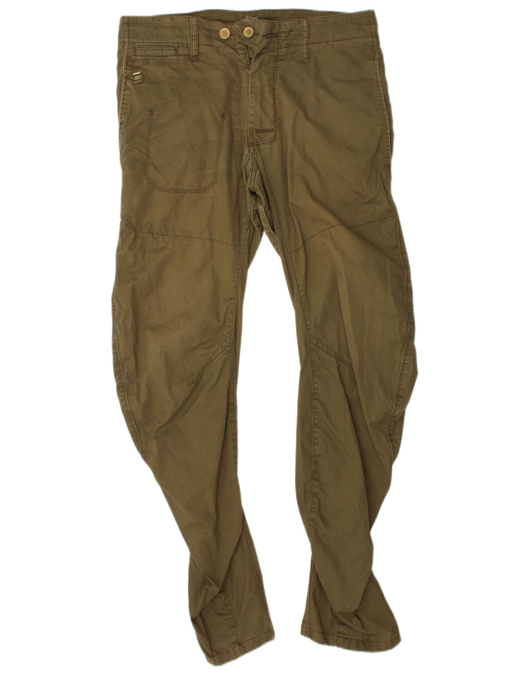 G-STAR Mens Banana Chino Trousers W32 L32 Khaki Cotton