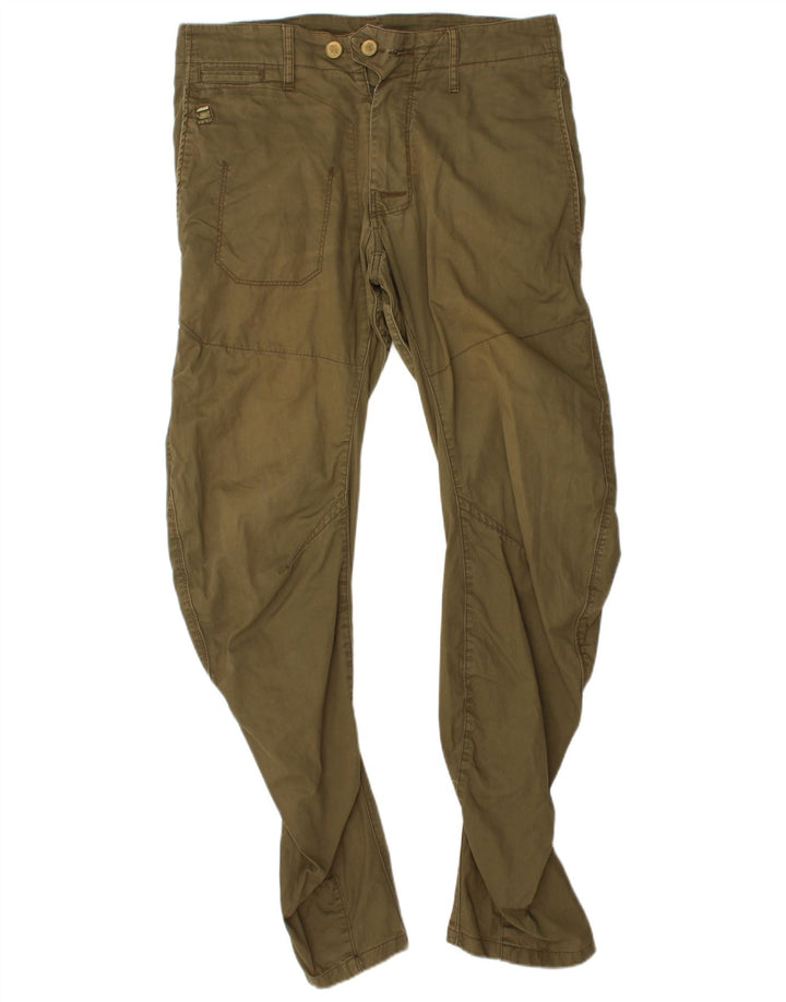 G-STAR Mens Banana Chino Trousers W32 L32 Khaki Cotton