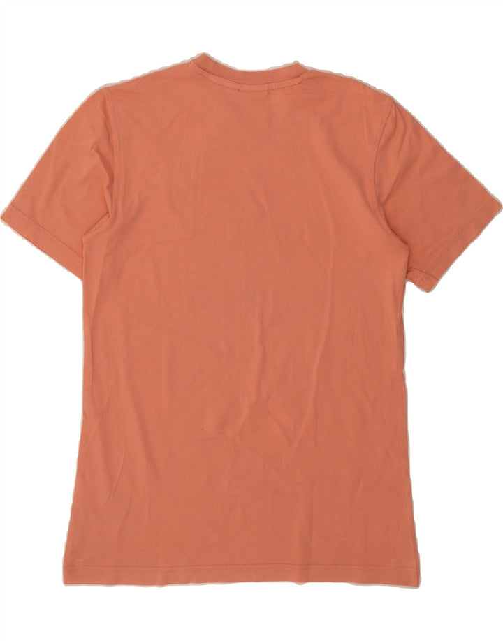 ADIDAS Mens Graphic T-Shirt Top Small Orange Cotton Vintage Adidas and Second-Hand Adidas from Messina Hembry 