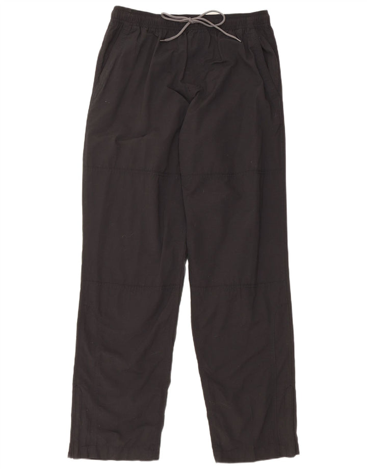 MARKS & SPENCER Mens Regular Fit Chino Trousers W33 L33 Black Cotton