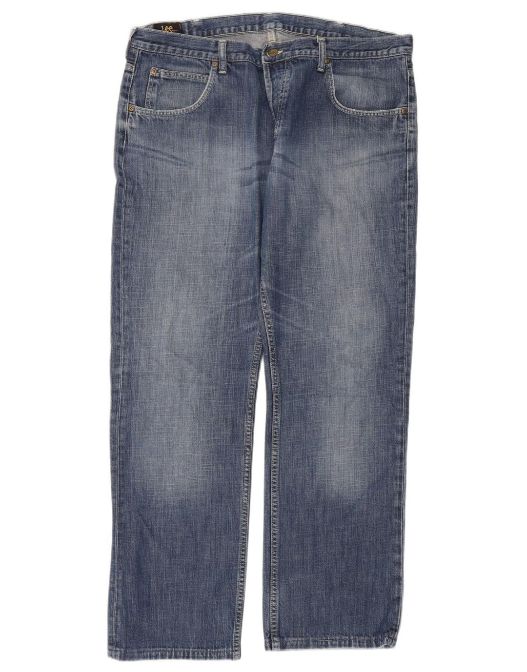 Lee Mens Freeburn Straight Jeans W40 L32 Blue Cotton
