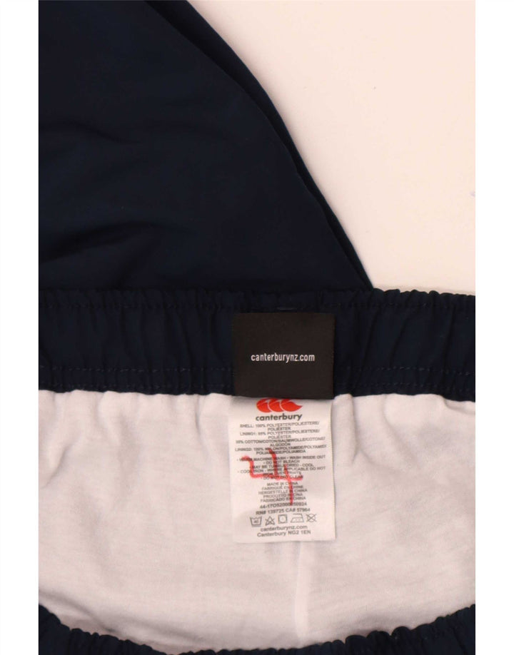 Canterbury Mens Graphic Windbreaker Trousers 2XL Navy Blue Polyester