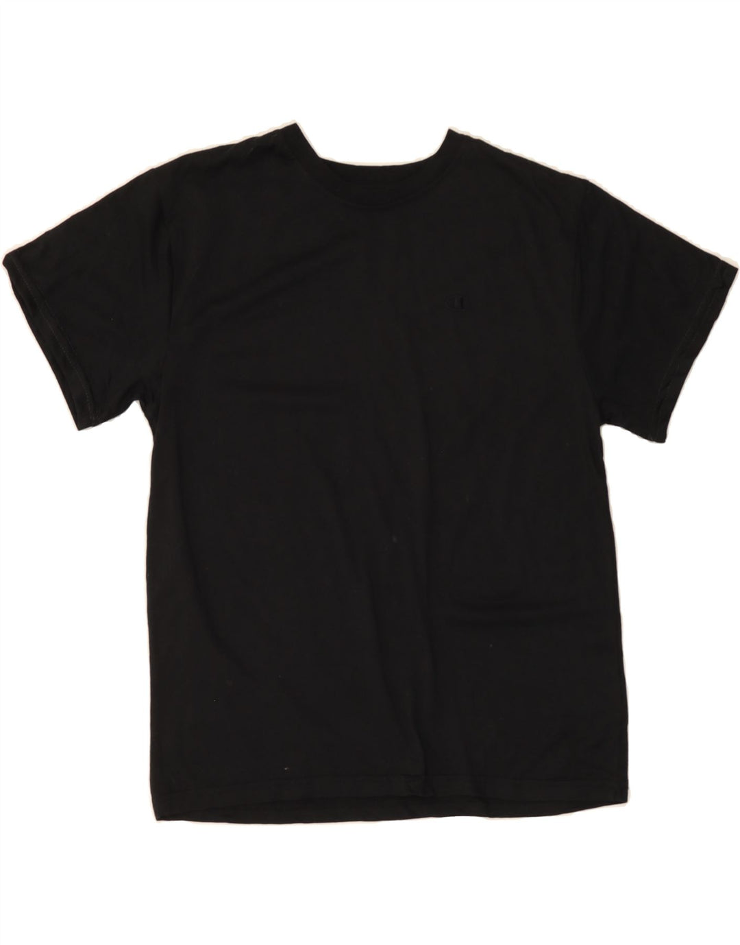 CHAMPION Womens T-Shirt Top UK 14 Large Black Polyester Vintage Champion and Second-Hand Champion from Messina Hembry 