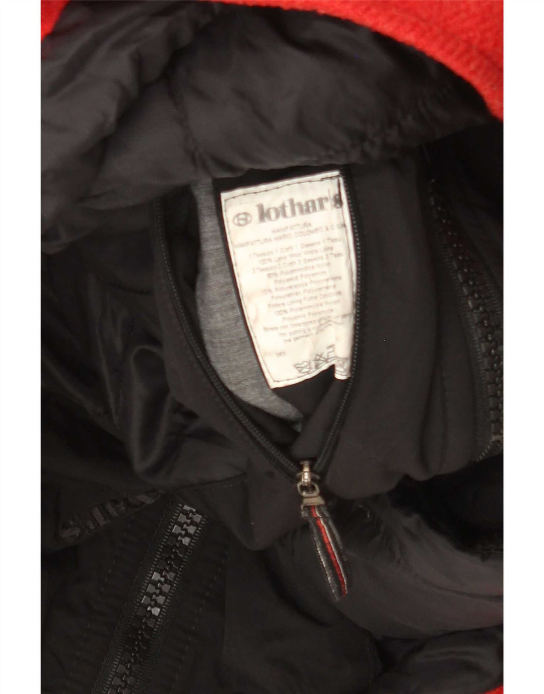 Lothars Mens Windbreaker Jacket EU 50 Medium Red Polyamide